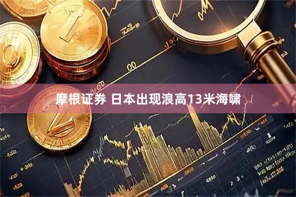 摩根证券 日本出现浪高13米海啸